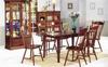 Medium solid hardwood table with Shaker leg set