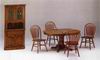 Oak corner china with veneer table set